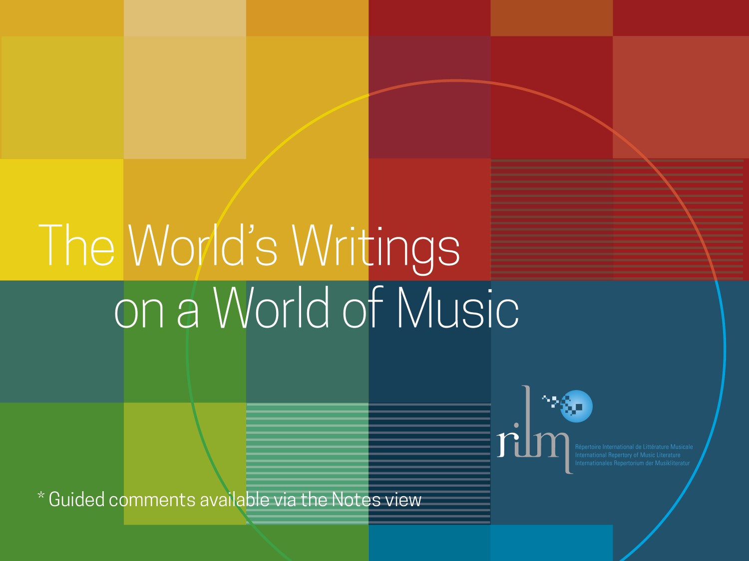 Find materials to aid teachers, students, and music researchers interested in learning about and using RILM's rich music databases, research tools, and full-text publications