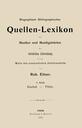 Biographisch-Bibliographisches Quellen-Lexikon der Musiker und Musikgelehrten der christlichen Zeitrechnung bis zur Mitte des neunzehnten Jahrhunderts