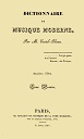 Dictionnaire de musique moderne (added in January 2022)